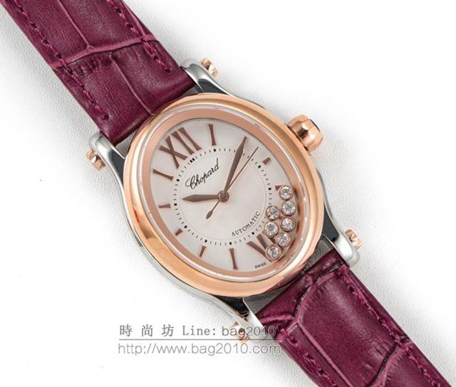 Chopard手錶 蕭邦快樂鑽系列橢圓型機械6T28新款 蕭邦時尚男士腕表 蕭邦全自動機械男表  hds1689